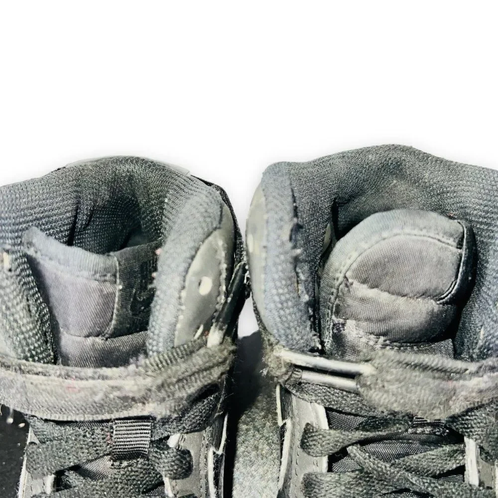 Nike Air Force 1 High GS AF1 'Triple Black' 653998-001 Youth 4‎
